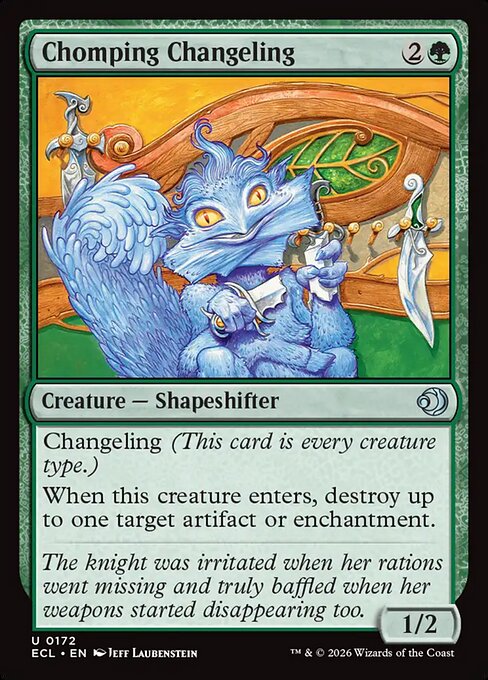 食らいつく変わり身/Chomping Changeling [ECL][FOIL]