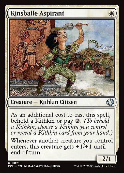 キンズベイルの野心家/Kinsbaile Aspirant [ECL][FOIL]