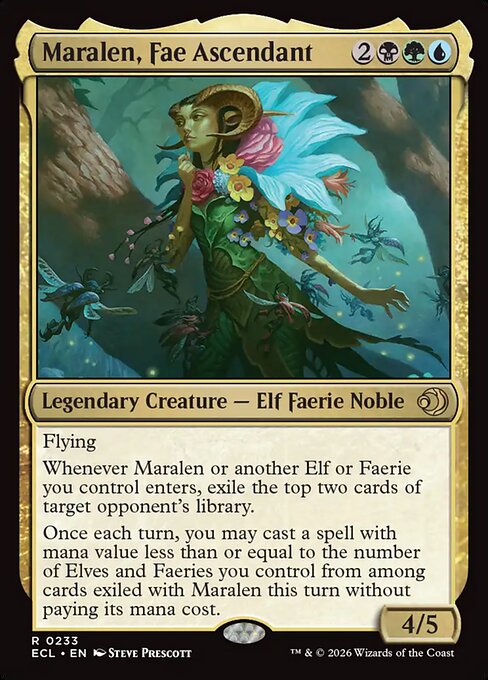 上位のフェイ、マラレン/Maralen, Fae Ascendant [ECL][FOIL]