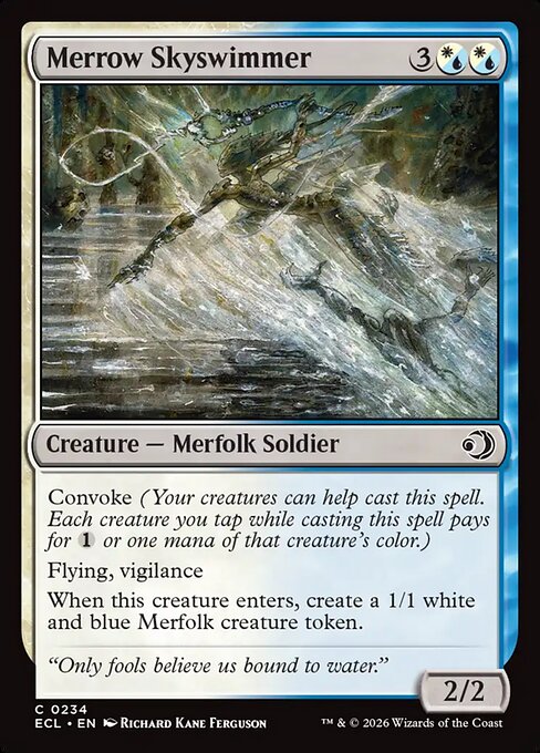 メロウの空泳ぎ/Merrow Skyswimmer [ECL][FOIL]