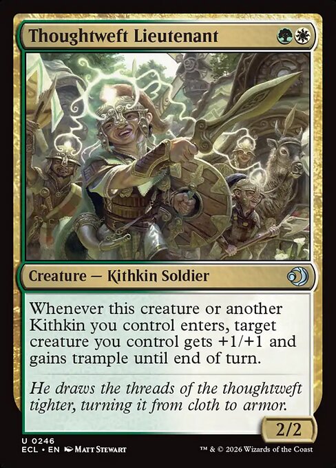 思考の糸の補佐官/Thoughtweft Lieutenant [ECL][FOIL]
