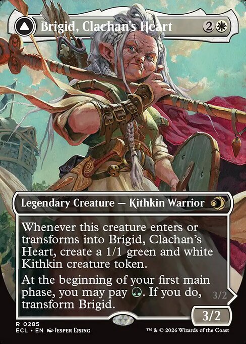 小村の心、ブリジッド/Brigid, Clachan's Heart - 矮村の理性、ブリジッド/Brigid, Doun's Mind [ECL-BF][ボーダーレス][FOIL]