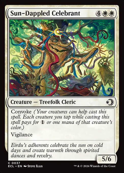 太陽まだらの祝賀者/Sun-Dappled Celebrant [ECL][FOIL]