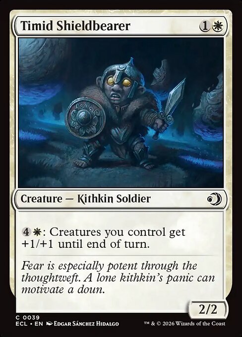 臆病な盾持ち/Timid Shieldbearer [ECL][FOIL]