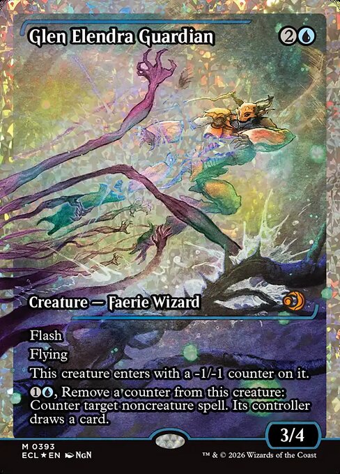 エレンドラ谷の守護者/Glen Elendra Guardian [ECL-BF][ショーケース][FOIL][フラクチャー]