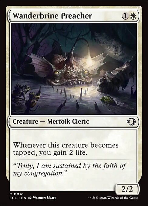 ワンダーブラインの説教者/Wanderbrine Preacher [ECL][FOIL]