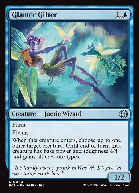 幻触を授ける者/Glamer Gifter [ECL][FOIL]