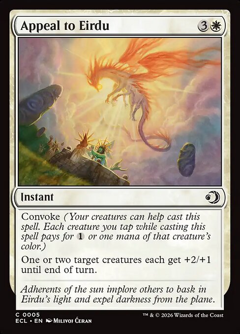 エイルドゥへの嘆願/Appeal to Eirdu [ECL][FOIL]