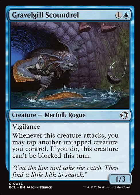 砂利エラの悪漢/Gravelgill Scoundrel [ECL][FOIL]