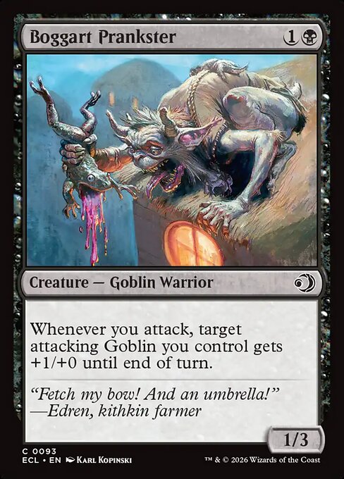 ボガートのいたずら者/Boggart Prankster [ECL][FOIL]