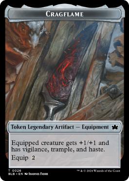 岩山炎トークン/Cragflame Token [BLB][FOIL]