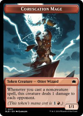 光輝の魔道士トークン/Coruscation Mage Token [BLB][FOIL]