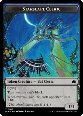 星景の僧侶トークン/Starscape Cleric Token [BLB][FOIL]
