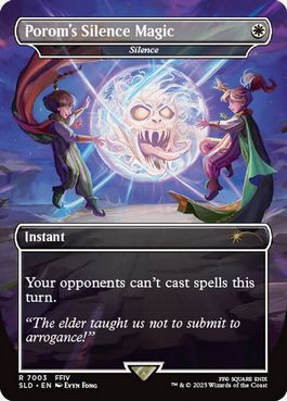 ポロムの魔法「サイレス」/Porom's Silence Magic 《沈黙/Silence》 [Secret Lair][FOIL]