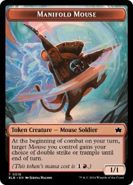 多様な鼠トークン/Manifold Mouse Token [BLB][FOIL]