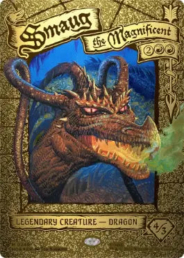 きらめく黄金《壮大なる者、スマウグ/Smaug the Magnificent》 [HOB-BF][ヘッドライナー][FOIL]