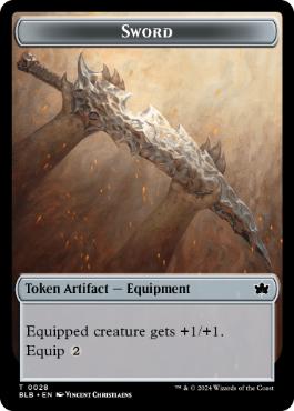 剣トークン/Sword Token [BLB][FOIL]