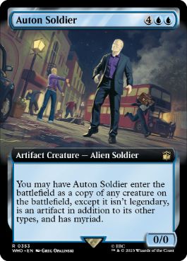 オートンの兵士/Auton Soldier [WHO-BF][拡張アート][FOIL]