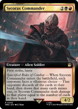 シコラックスの司令官/Sycorax Commander [WHO-BF][拡張アート][FOIL]