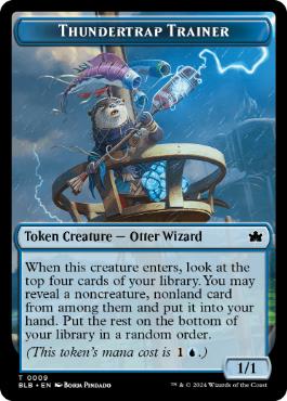 稲妻罠の教練者トークン/Thundertrap Trainer Token [BLB][FOIL]