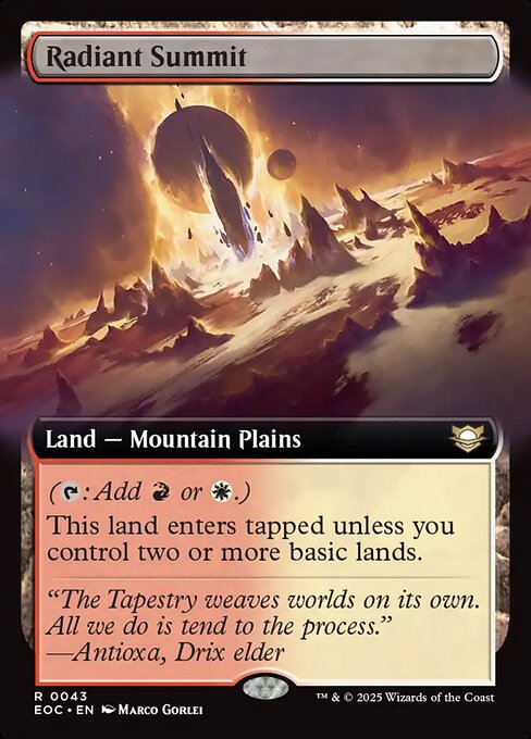 光輝の山頂/Radiant Summit [EOC][拡張アート]