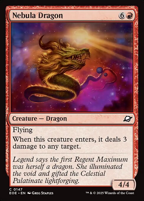 星雲のドラゴン/Nebula Dragon [EOE][FOIL]