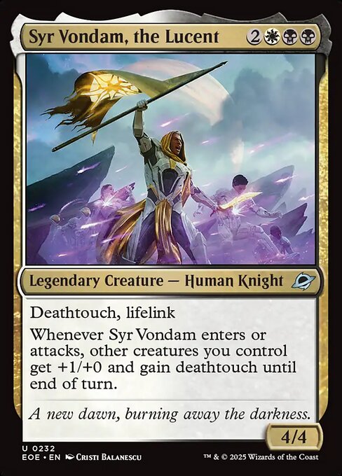 輝きたる者、ヴォンダム卿/Syr Vondam, the Lucent [EOE][FOIL]