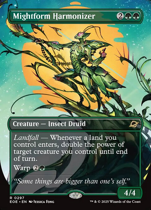 強靭形態の調和者/Mightform Harmonizer [EOE-BF][ボーダーレス][FOIL]