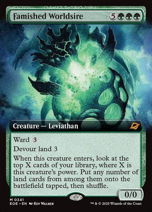 飢えた星祖/Famished Worldsire [EOE-BF][拡張アート][FOIL]