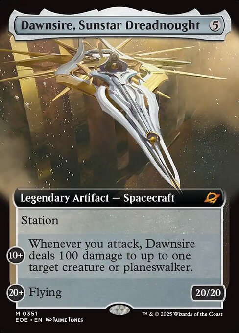 サンスターの弩級艦、ドーンサイアー/Dawnsire, Sunstar Dreadnought [EOE-BF][拡張アート][FOIL]