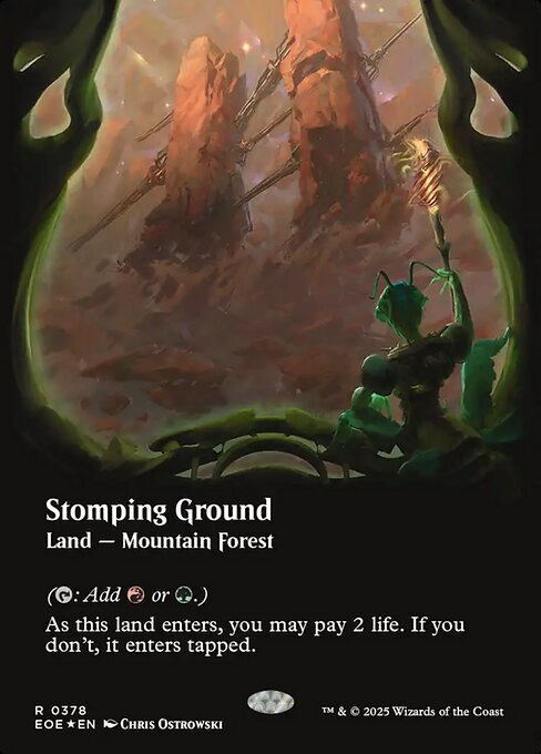 踏み鳴らされる地/Stomping Ground [EOE-BF][ボーダーレス][FOIL][ギャラクシー]