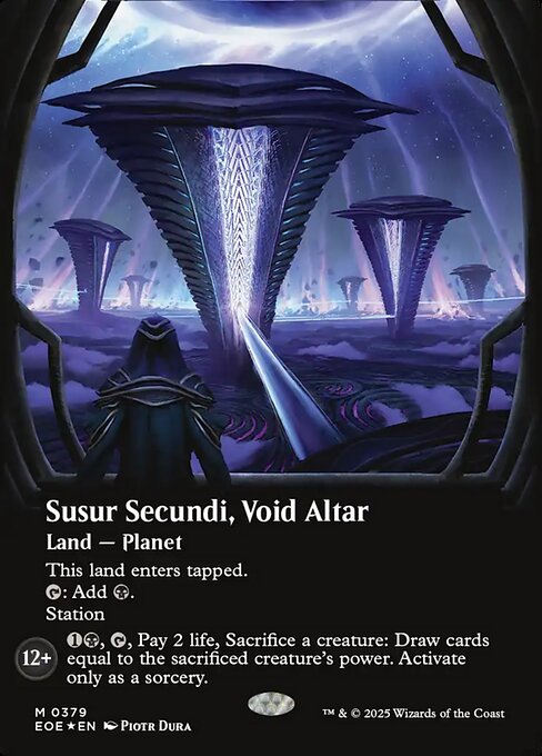 ヴォイドの祭壇、ススール・セクンディ/Susur Secundi, Void Altar [EOE-BF][ボーダーレス][FOIL][ギャラクシー]