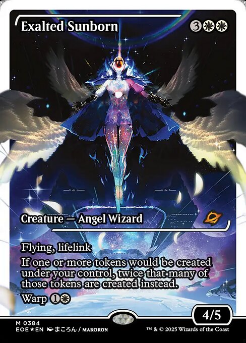 喜びあふれる太陽生まれ/Exalted Sunborn [EOE-BF][ショーケース][FOIL][フラクチャー]