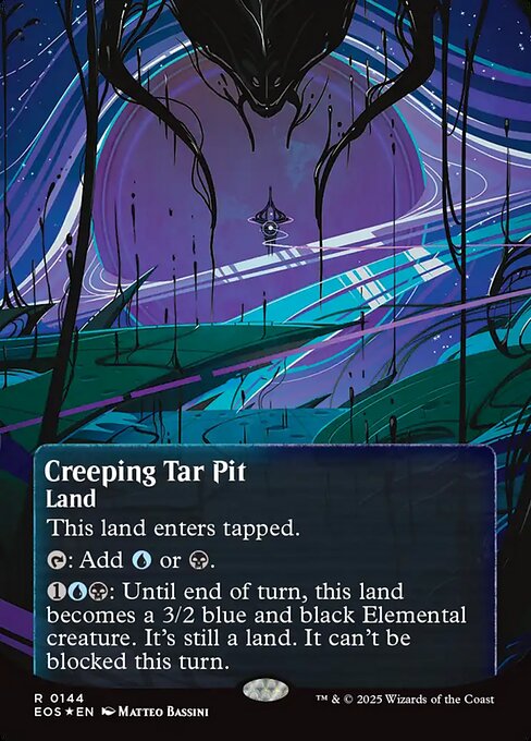 忍び寄るタール坑/Creeping Tar Pit [EOS][星景ポスター][FOIL][ギャラクシー]
