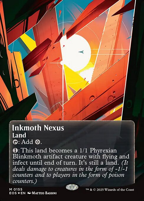 墨蛾の生息地/Inkmoth Nexus [EOS][星景ポスター][FOIL][ギャラクシー]