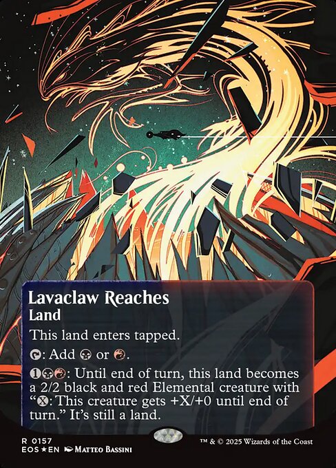 溶岩爪の辺境/Lavaclaw Reaches [EOS][星景ポスター][FOIL][ギャラクシー]