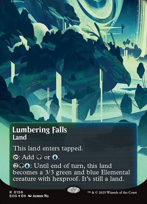 伐採地の滝/Lumbering Falls [EOS][星景ポスター][FOIL][ギャラクシー]