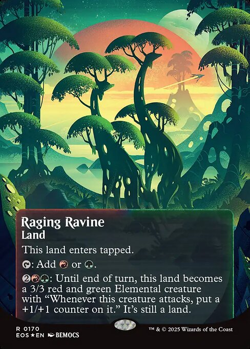 怒り狂う山峡/Raging Ravine [EOS][星景ポスター][FOIL][ギャラクシー]