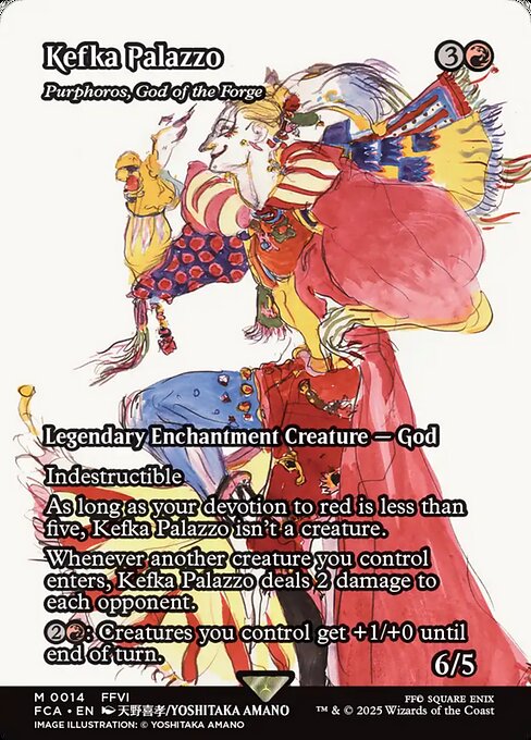 ケフカ・パラッツォ/Kefka Palazzo ≪鍛冶の神、パーフォロス/Purphoros, God of the Forge≫ [FCA][ショーケース][FOIL]