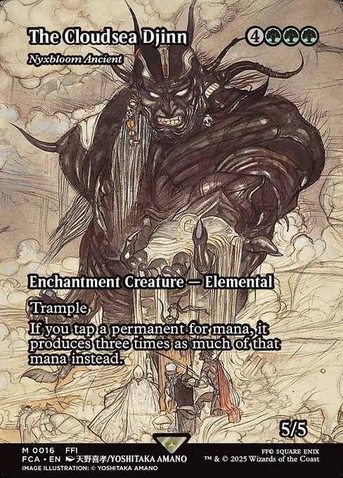雲海の魔人/The Cloudsea Djinn ≪ニクス咲きの古きもの/Nyxbloom Ancient≫ [FCA][ショーケース][FOIL]