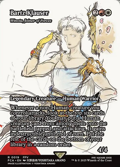 バッツ・クラウザー/Bartz Klauser ≪軍団のまとめ役、ウィノータ/Winota, Joiner of Forces≫ [FCA][ショーケース]