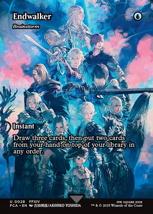 暁月のフィナーレ/Endwalker ≪渦まく知識/Brainstorm≫ [FCA][ショーケース][FOIL]