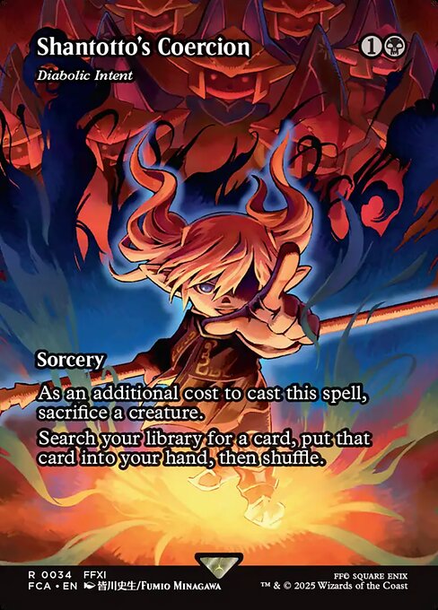シャントットの強要/Shantotto's Coercion ≪悪魔の意図/Diabolic Intent≫ [FCA][ショーケース][FOIL]