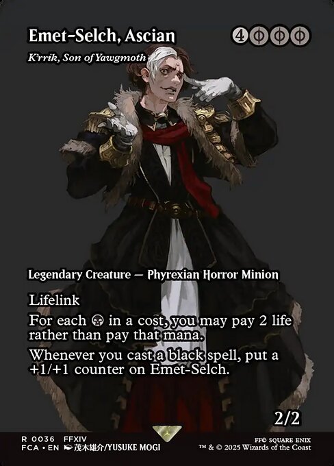 アシエン・エメトセルク/Emet-Selch, Ascien ≪ヨーグモスの息子、ケリク/K'rrik, Son of Yawgmoth≫ [FCA][ショーケース][FOIL]