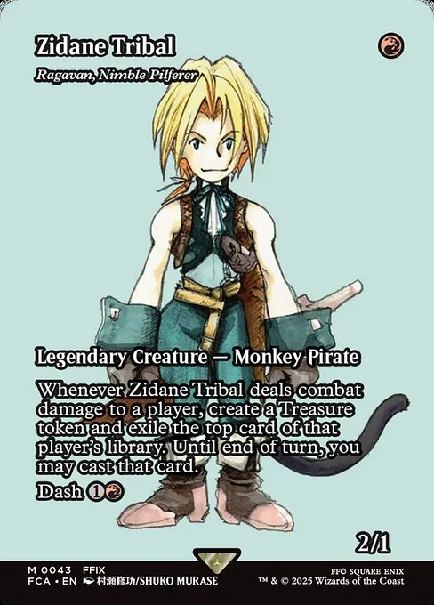 ジタン・トライバル/Zidane Tribal ≪敏捷なこそ泥、ラガバン/Ragavan, Nimble Pilferer≫ [FCA][ショーケース][FOIL]