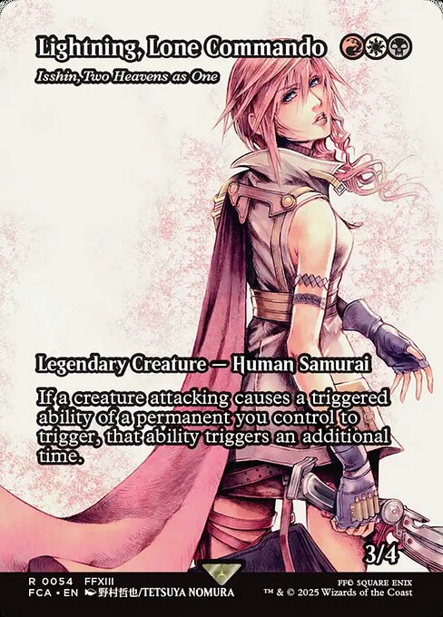 孤高の戦士、ライトニング/Lightning Lone Commando ≪二天一流、一心/Isshin, Two Heavens as One≫ [FCA][ショーケース][FOIL]