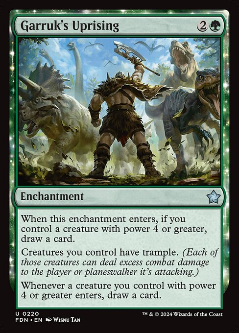 ガラクの蜂起/Garruk's Uprising [FDN][FOIL]