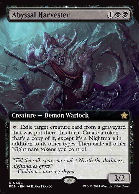深淵の収穫者/Abyssal Harvester [FDN-BF][拡張アート]