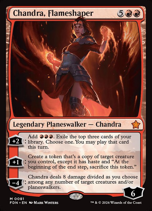 整炎師、チャンドラ/Chandra, Flameshaper [FDN][FOIL]