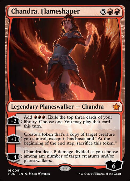 整炎師、チャンドラ/Chandra, Flameshaper [FDN][FOIL]